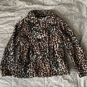 Faux Fur Leopard Coat